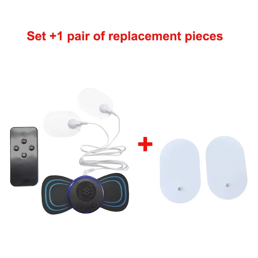 8 Modes Rechargeable Neck Massager with Remote Control EMS Low Frequency Pulse Massager for Muscle Relaxation Relief the Pain